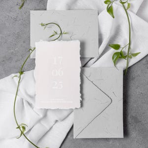 Custom Minimalist Wedding Invitation – Le Simple | Elegant and Modern Stationery | Customizable Template