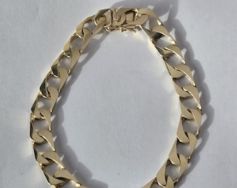 Vintage Cartier 18k Yellow Gold Long Link Bracelet 7.75