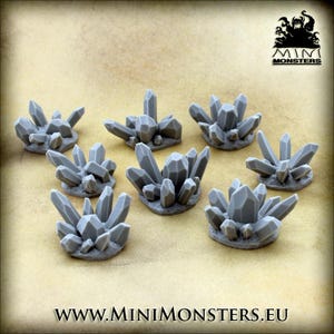 CRYSTALS - 28mm 32mm Scale | Wargaming terrain | Wargames | Dungeons and Dragons | DnD Terrain |  Fantasy miniatures | Resin | Mini Monsters