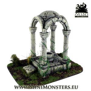 TEMPLE - 28mm 32mm Scale | Wargaming terrain | Wargames scenery | Dungeons and Dragons | DnD Terrain | Fantasy | Resin | Mini Monsters