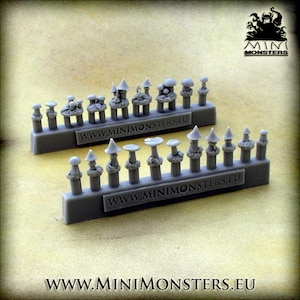 MUSHROOMS - 28mm 32mm Scale | Wargaming terrain | Wargames | Dungeons and Dragons | DnD Terrain | Fantasy miniatures | Resin | Mini Monsters