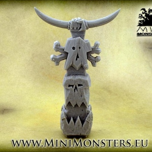 ORC TOTEM - 28mm 32mm Scale | Dungeons and Dragons | DnD Terrain | Fantasy | Wargaming terrain | Wargames scenery | Mini Monsters