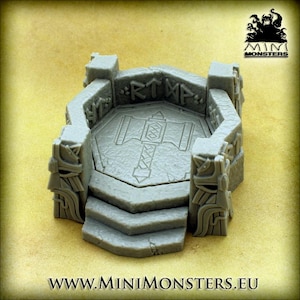 DWARF COMMAND POST - Skala 28 mm 32 mm | Dungeons and Dragons | Teren DnD | Sceneria fantasy | Teren Wargaming | Gry wojenne | Miniaturowe potwory