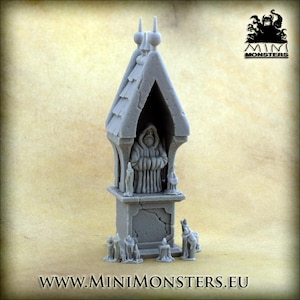 ROADSIDE SHRINE - 28mm 32mm Scale | Wargaming terrain | Wargames | Dungeons and Dragons | DnD Terrain | Fantasy | Resin | Mini Monsters