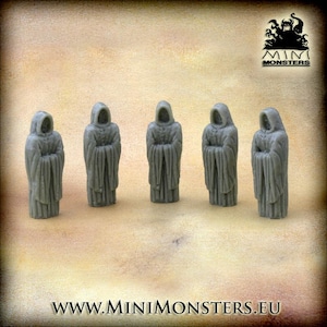 POSĄG MNICHA - Skala 28 mm 32 mm | Dungeons and Dragons | Teren DnD | Fantasy | Żywica | Teren Wargaming | Gry wojenne | Miniaturowe potwory