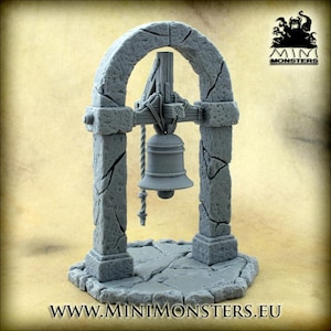 BELL TOWER - 28mm 32mm Scale | Belfry | Wargaming terrain | Wargames | Dungeons and Dragons | DnD Terrain | Fantasy | Resin | Mini Monsters