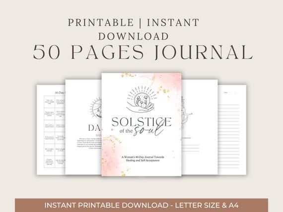 Lined Paper A4 Template: Printable Daily Journal (Digital Download PDF)