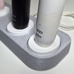 Oral-B Electric Toothbrush Charger Holder – Multi-Charger | 2-4 Chargers | Bathroom Organizer | Toothbrush Stand