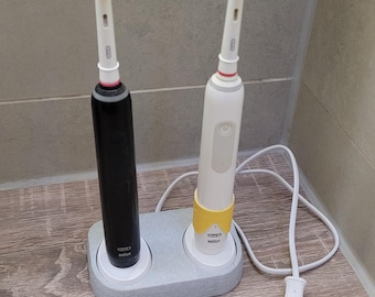 Oral-B Ladegerät-Halterung für elektrische Zahnbürsten – Mehrfachladegerät | 2–4 Ladegeräte | Badezimmer-Organizer | Zahnbürstenständer