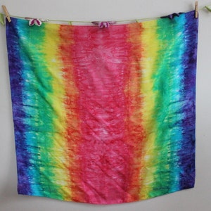 Playsilk Rainbow Tie Dye Playsilk for DIY Wings Hand Dyed Waldorf Inspired image 3