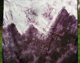 Playsilk Craggy Mountain Playsilk ~ Play Mat ~ Hand Dyed ~ Waldorf Inspired~