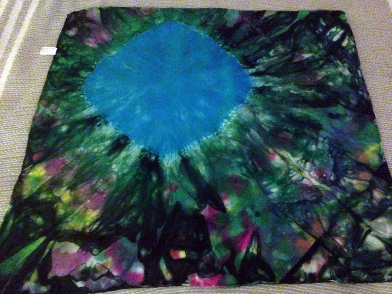 Playsilk Wildflowers Playful Farm Pond Playsilk Play Mat Hand Dyed Waldorf Inspired image 6