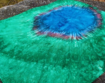 Farm Pond Playsilk: tappeto da gioco Waldorf tinto a mano