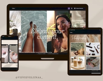 Aesthetic UGC Portfolio Template for Canva | Fully Editable Media Kit for Content Creators, Influencers, UGC Beginners