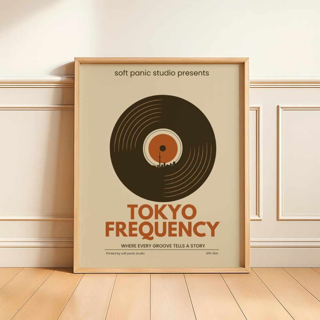 Retro Japanese Vinyl Record Print – Tokyo Frequency (digital Download ...