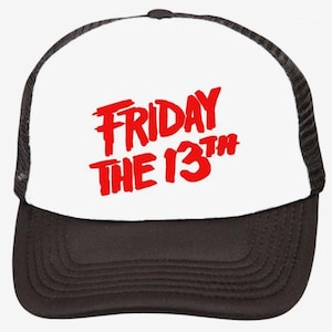 Friday The 13th Hat Mesh Vintage SnapBack Hat Black