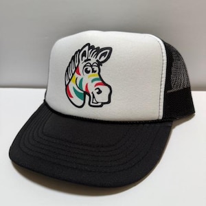 Zebra Truckerkeps Mesh Vintage SnapBack Keps Svart