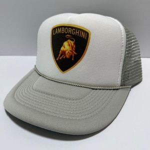 Lamborghini Hatt Mesh Vintage SnapBack Hatt Grå