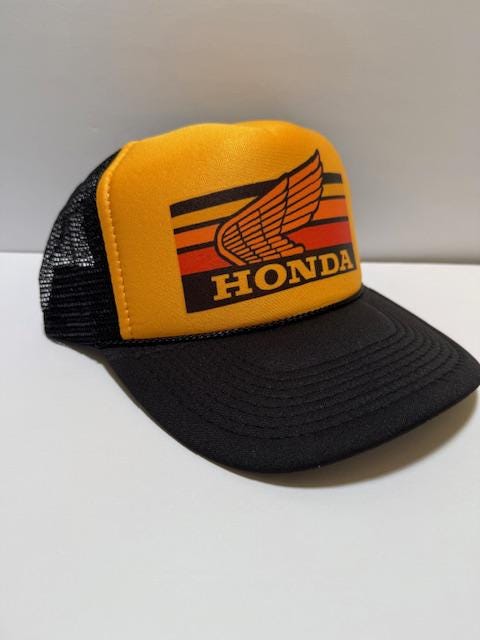 Honda Hat Mesh Vintage Snapback Hat Black - Etsy