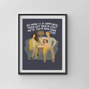 Famiglia cristiana - Citazione ispiratrice del versetto biblico - Download immediato - Crea la tua decorazione murale, biglietto d'auguri, cartoline, adesivi