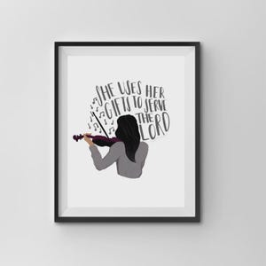 Citazione ispiratrice di una donna cristiana - Download immediato e stampabile - Crea la tua decorazione murale, biglietto d'auguri, cartolina, biglietto di auguri, adesivi