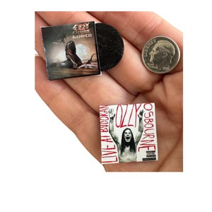 Miniature Ozzy Osbourne Vinyl Record, 1:12 Scale Dollhouse Decor Bild 12