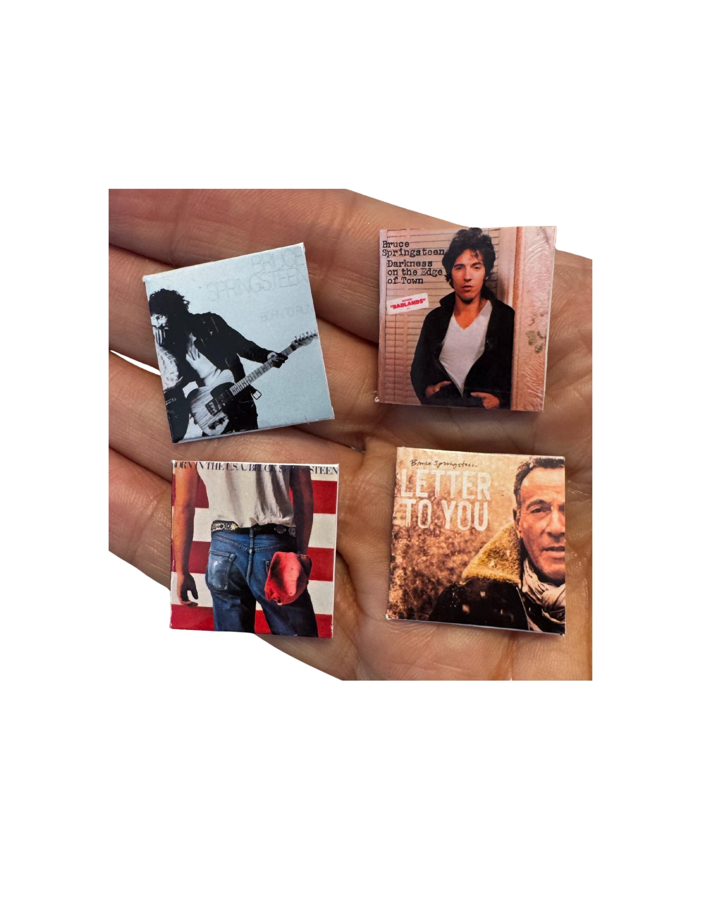 Miniature Bruce Springsteen Vinyl Records | 1:12 Scale Dollhouse ...
