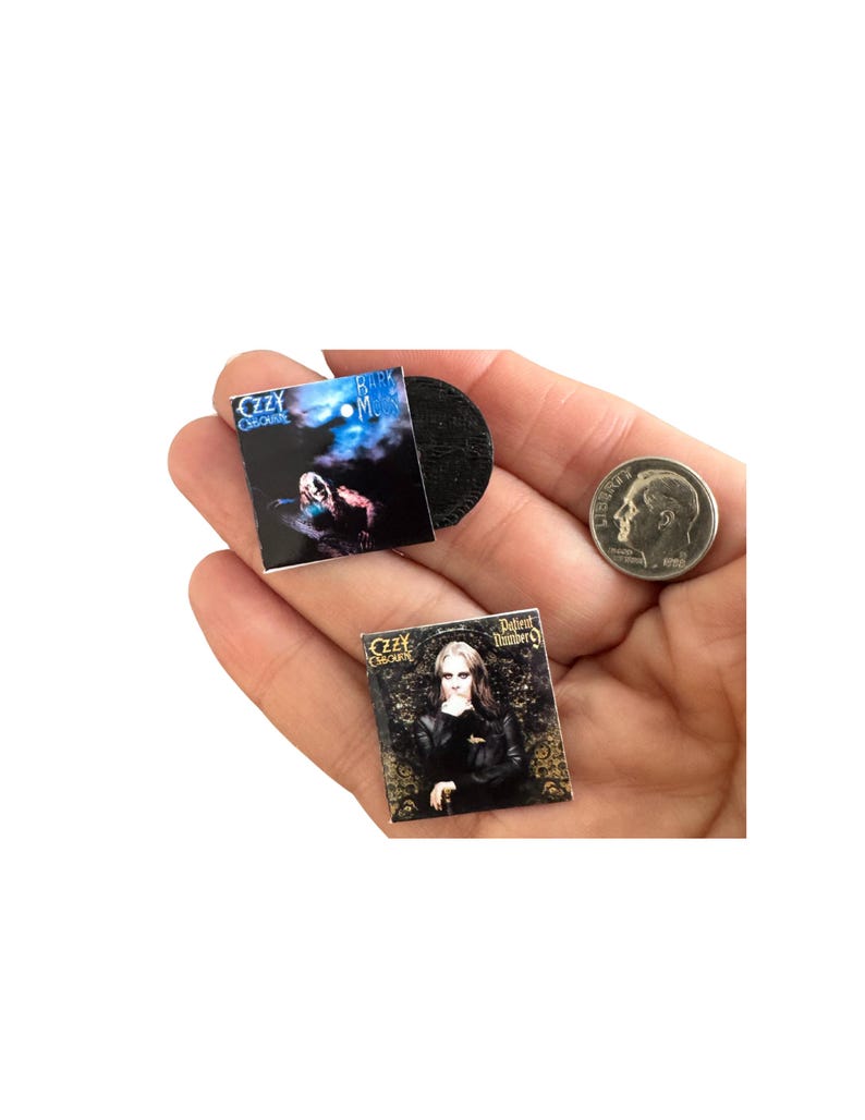 Miniature Ozzy Osbourne Vinyl Record, 1:12 Scale Dollhouse Decor Bild 8
