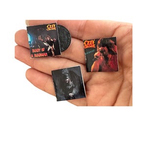 Miniature Ozzy Osbourne Vinyl Record, 1:12 Scale Dollhouse Decor Bild 13