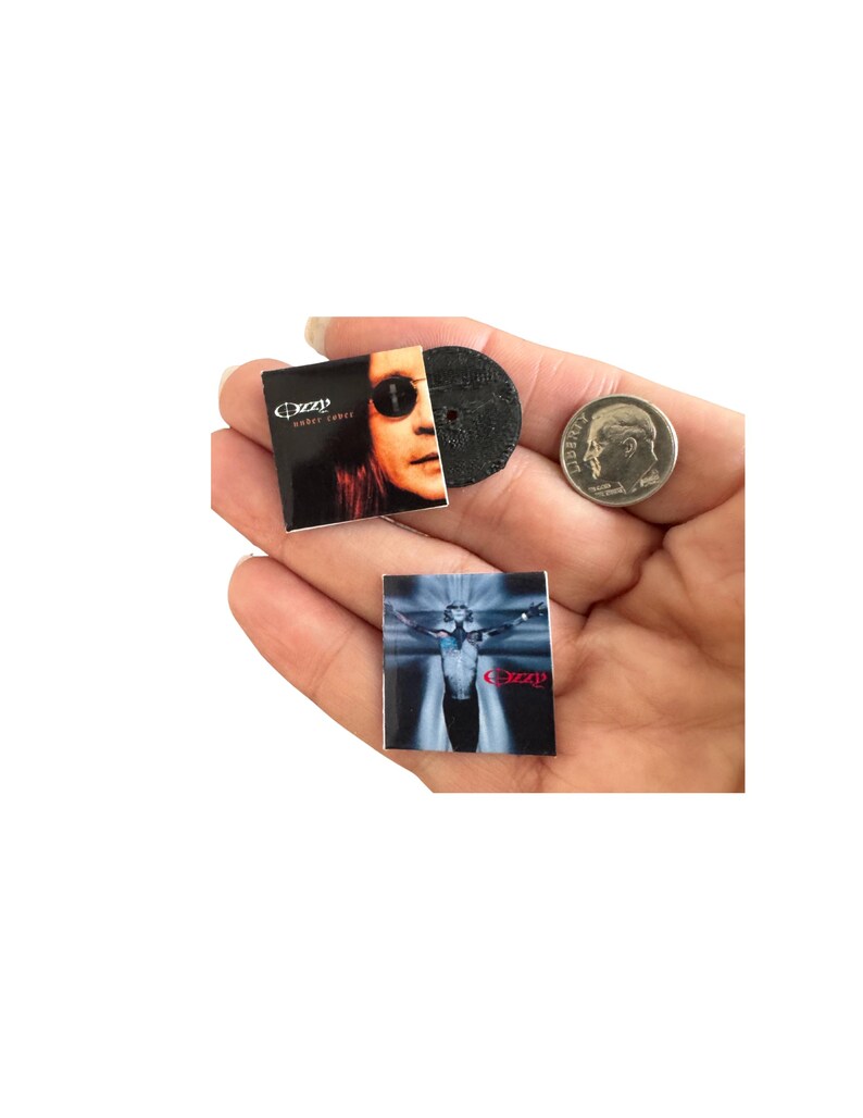 Miniature Ozzy Osbourne Vinyl Record, 1:12 Scale Dollhouse Decor Bild 9