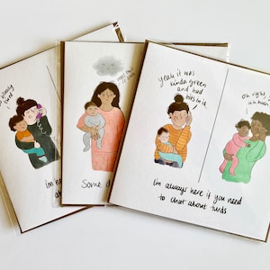 Tarjetas para mamás cansadas (paquete de 3)