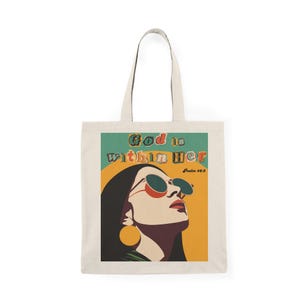 Bevollmächtigende natürliche Einkaufstasche - Stilvoll und umweltfreundlich, Geschenk für Frauen, Muttertagstasche, Inspirationszitat-Tasche, täglichen Gebrauch, Einkaufstasche