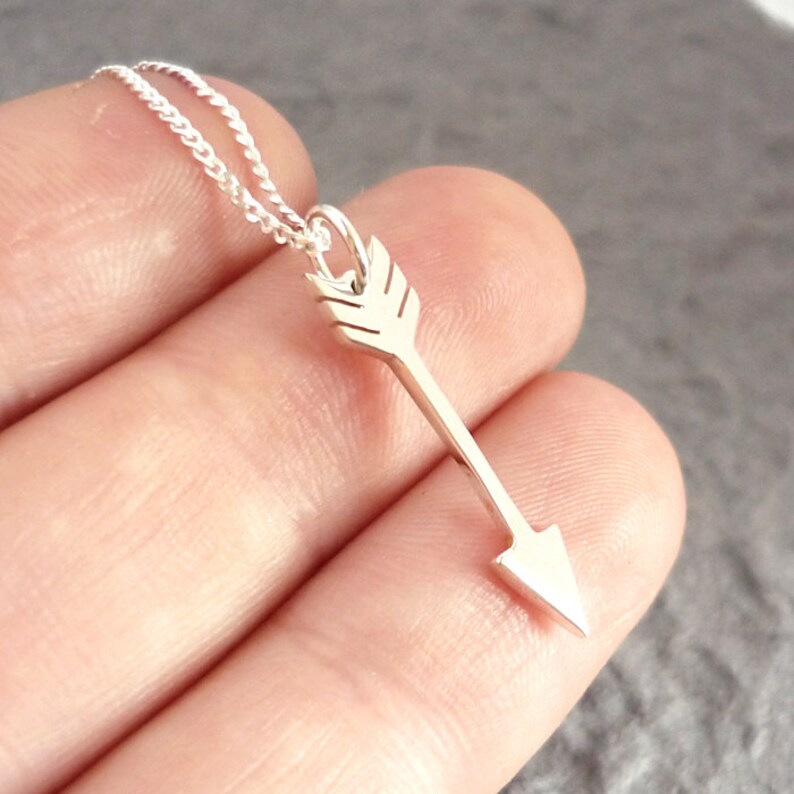 Sterling Silver Arrow Handmade Pendant image 3