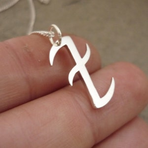 Deflect/Block Rune Handmade Sterling Silver Pendant image 3