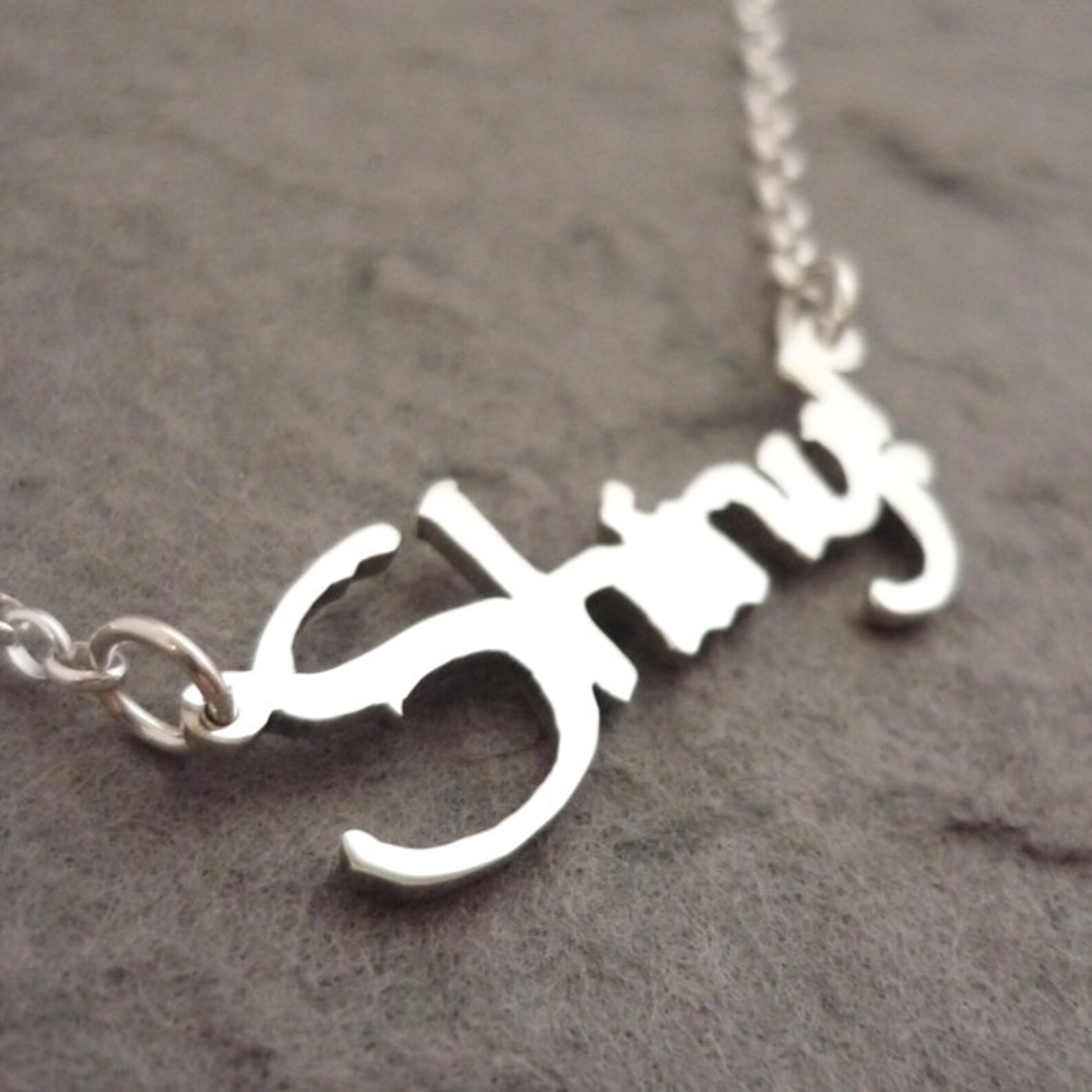 Sterling Silver Handmade shiny Necklace Etsy