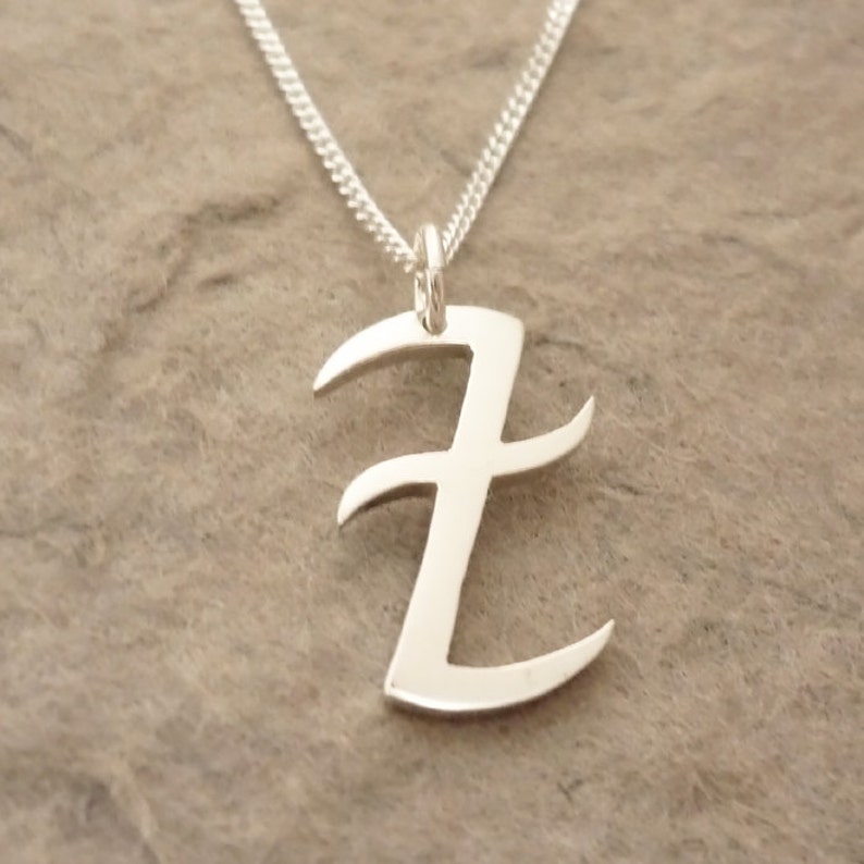 Deflect/Block Rune Handmade Sterling Silver Pendant image 2