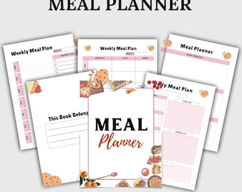 Digital Meal Planner | Weekly Meal Plan, Grocery List & Recipe Tracker
