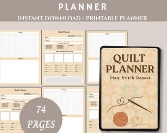 Quilt-Planer 2025: Druckbarer & digitaler Quilt-Projekt-Organizer