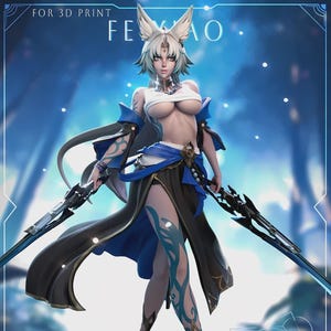 Feixiao From Honkai Star Rail - STL Model for Resin Printer Figure 3D Printing - High Quality Diorama