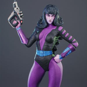 Nebula From Guardians Of The Galaxy - STL Model for Resin Printer Figure 3D Printing - High Quality Diorama
