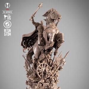 Spawn Sculpture - STL Model for Resin Printer Figure 3D Printing - High Quality Diorama