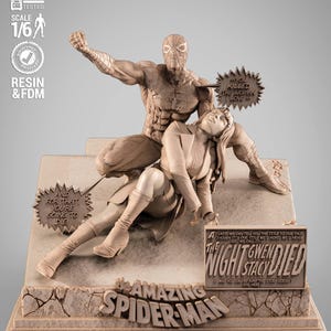 Spider-Man STL Model: 3D Printing Diorama Figure