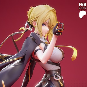 Evelyn Chevalier From Zenless Zone Zero - STL Model for Resin Printer Figure 3D Printing - High Quality Diorama