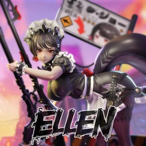 Ellen Joe From Zenless Zone Zero - STL Model for Resin Printer Figure 3D Printing - High Quality Diorama