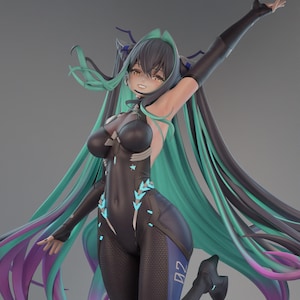 Siren From Godness of Victory Nikke - STL Model for Resin Printer Figure 3D Printing - High Quality Diorama