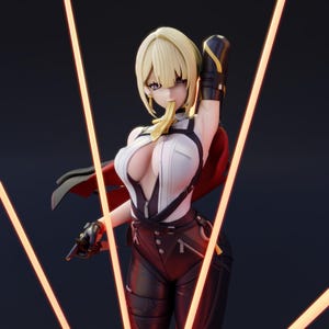 Evelyn Chevalier From Zenless Zone Zero - STL Model for Resin Printer Figure 3D Printing - High Quality Diorama