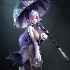 Vivian From Zenless Zone Zero - STL Model for Resin Printer Figure 3D Printing - High Quality Diorama