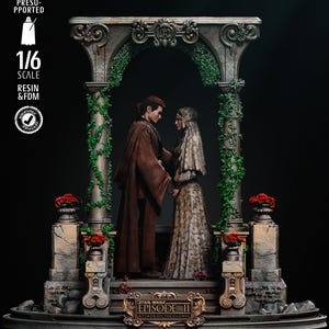 Anakin and Padme From Star Wars - STL Model for Resin Printer Figure 3D Printing - High Quality Diorama