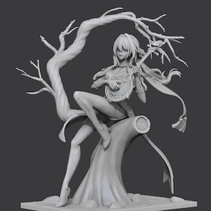 Ruan Mei From Honkai Star Rail - STL Model for Resin Printer Figure 3D Printing - High Quality Diorama