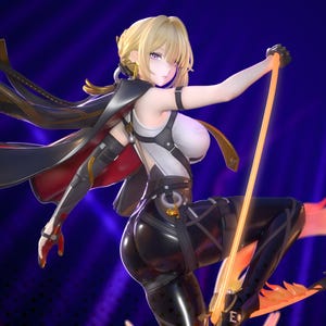 Evelyn Chevalier From Zenless Zone Zero - STL Model for Resin Printer Figure 3D Printing - High Quality Diorama